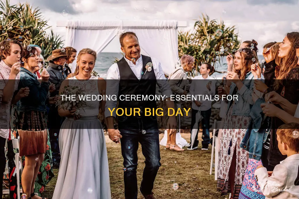 what will I need for my wedding ceremony