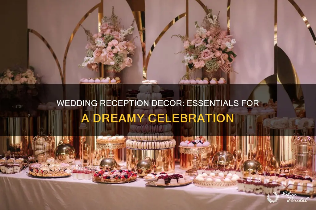 what will I need to decorate a wedding reception