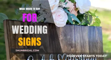 Choosing the Perfect Wood for Elegant and Durable Wedding Signs