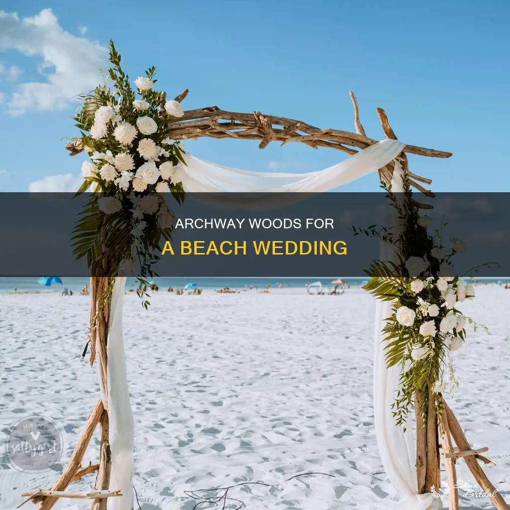 what wood to use for beach wedding arch