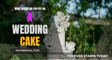 Creative Cake Inscriptions: Words of Wisdom for Wedding Cakes