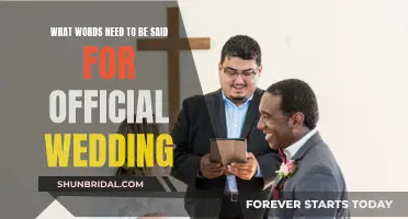 The Official Wedding Vows: What to Say and How