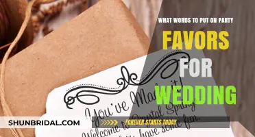 Perfect Wedding Party Favor Words: Memorable, Personalized, and Heartfelt Ideas