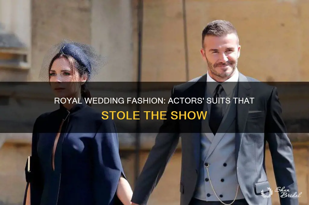 what wore suits actors to royal wedding