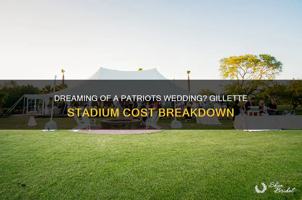what would a wedding at gilette stadium cost