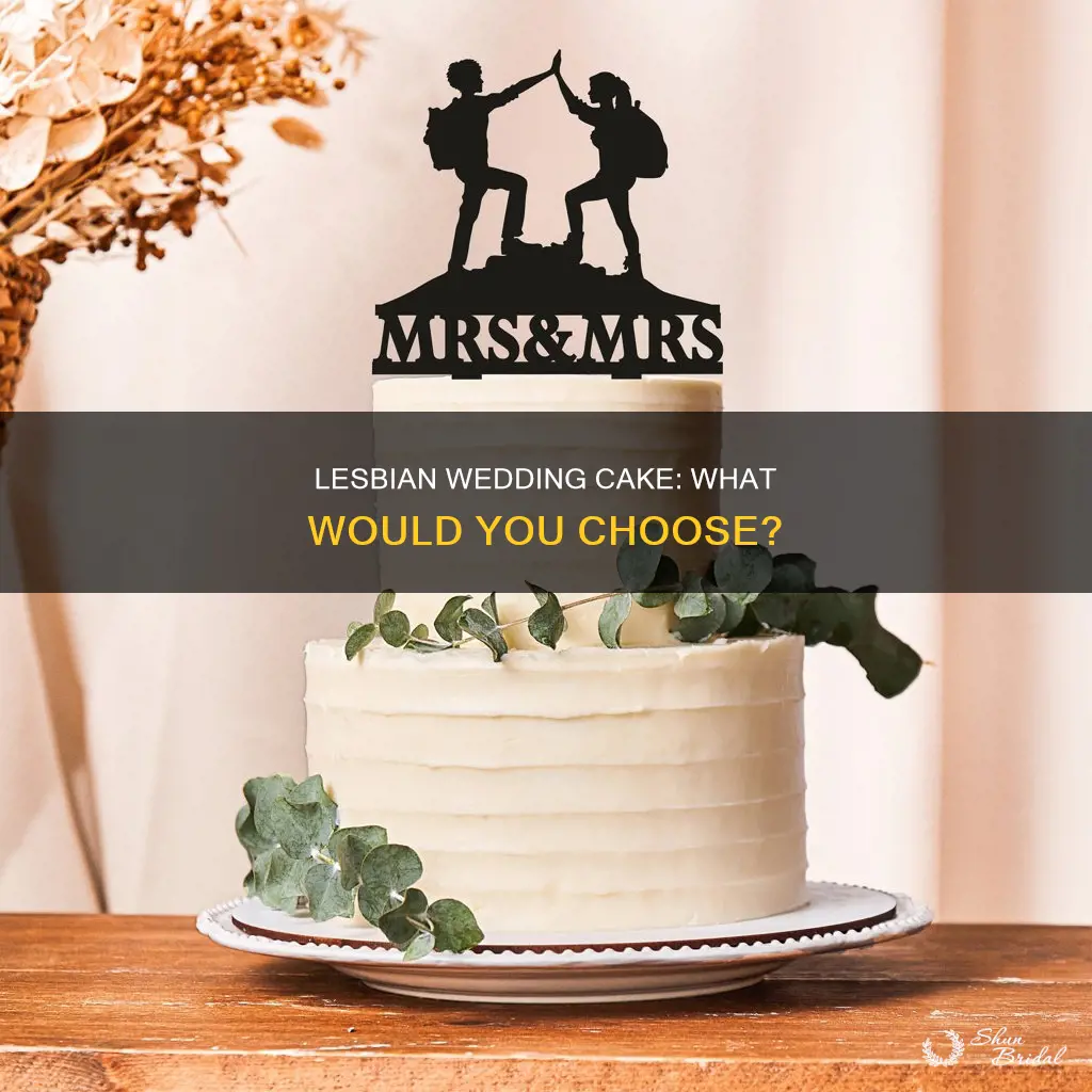 what would you do lesbian wedding cake