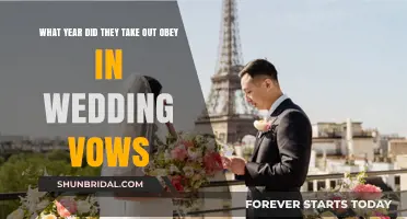 When 'Obey' Vanished: The Evolution of Modern Wedding Vows