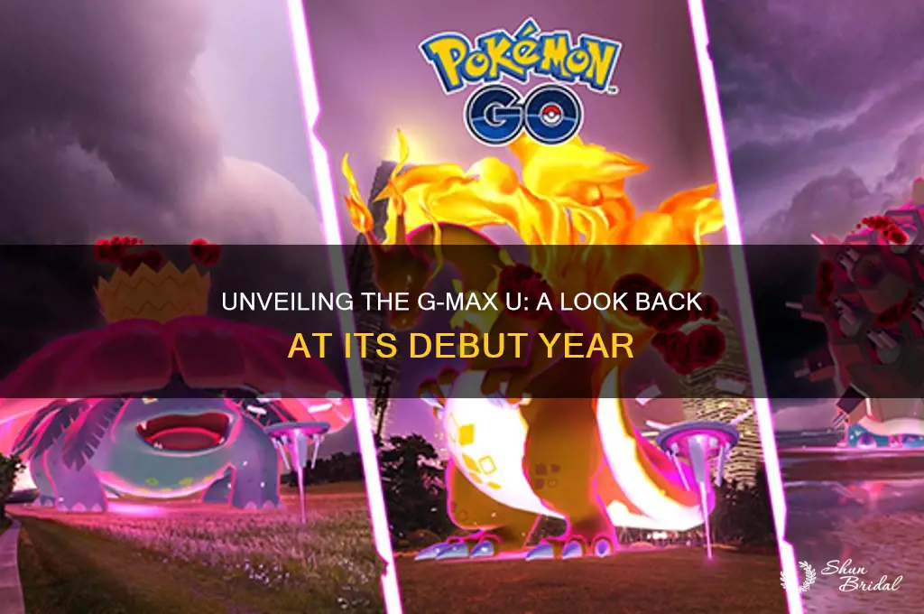 what year was the g max u veiled