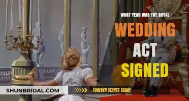The Royal Wedding Act: A Historical Milestone and Its Signing Year