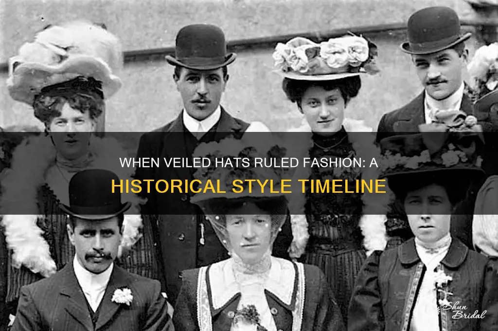 what year were hats with veils popular