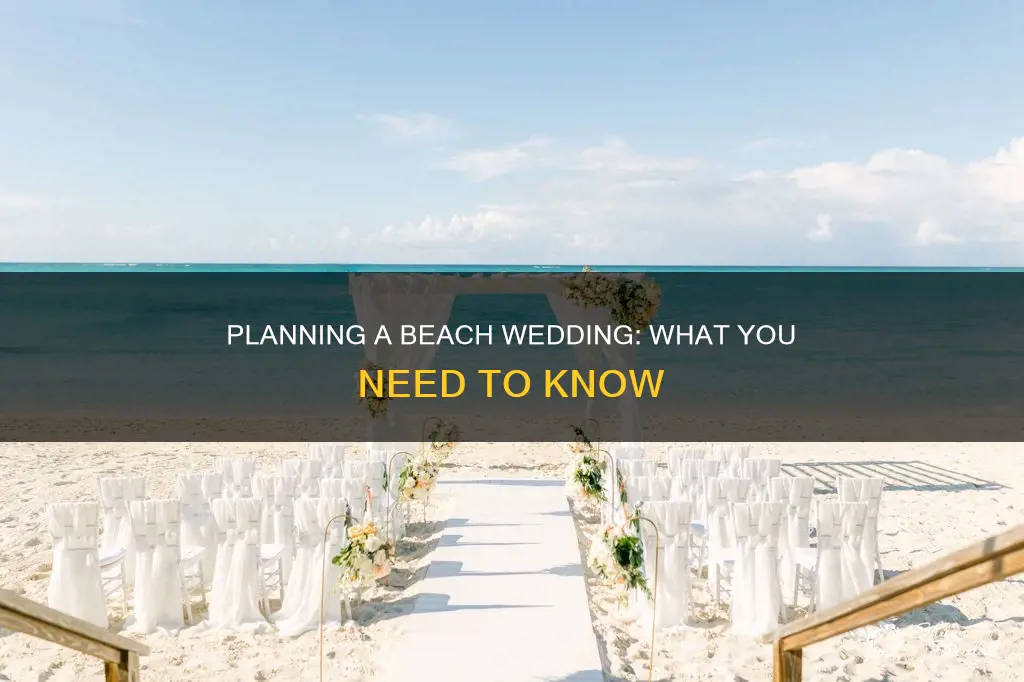 what you need to know to plan a beach wedding
