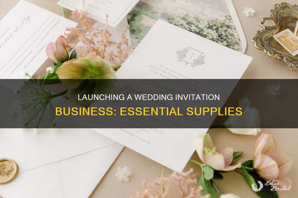 what you need to start a wedding invitation business