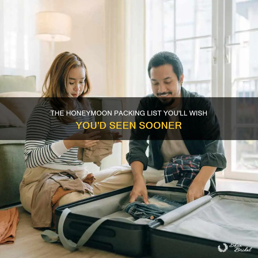 what you wish you packed for your honeymoon