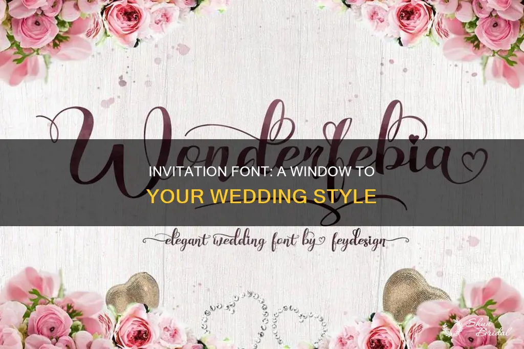 what your invitation font says about your wedding bridesbrides