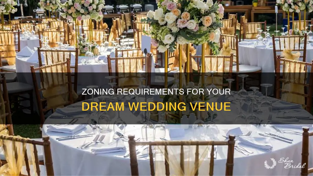 what zonning need for wedding vanue
