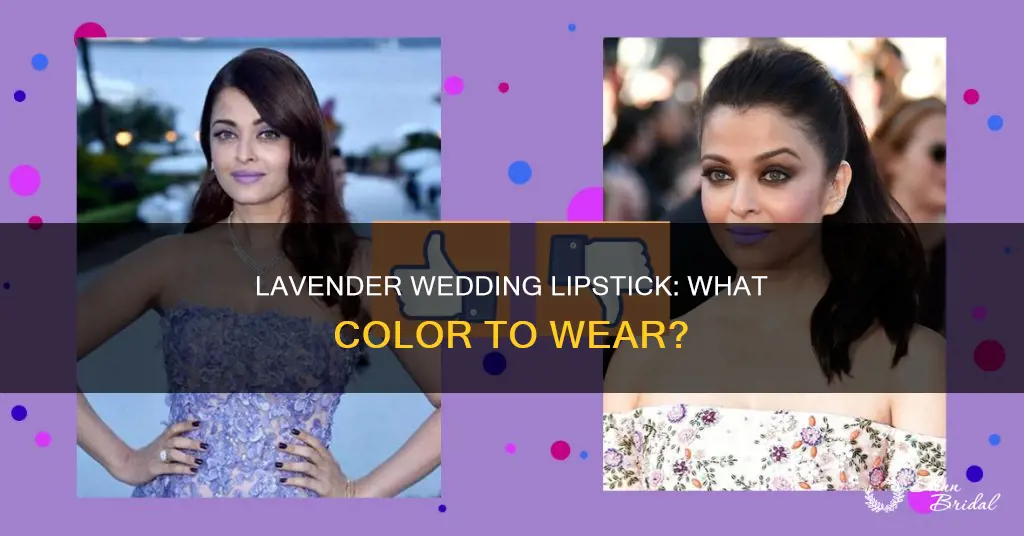 what.color lipstickshould.you wear with a lavender wedding dress