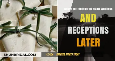 Small Weddings: Reception Rules and Etiquette