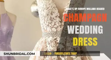 Milano Beaded Champagne Wedding Dress: A European Dream