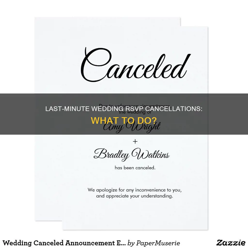 when a date cancels a wedding rsvp