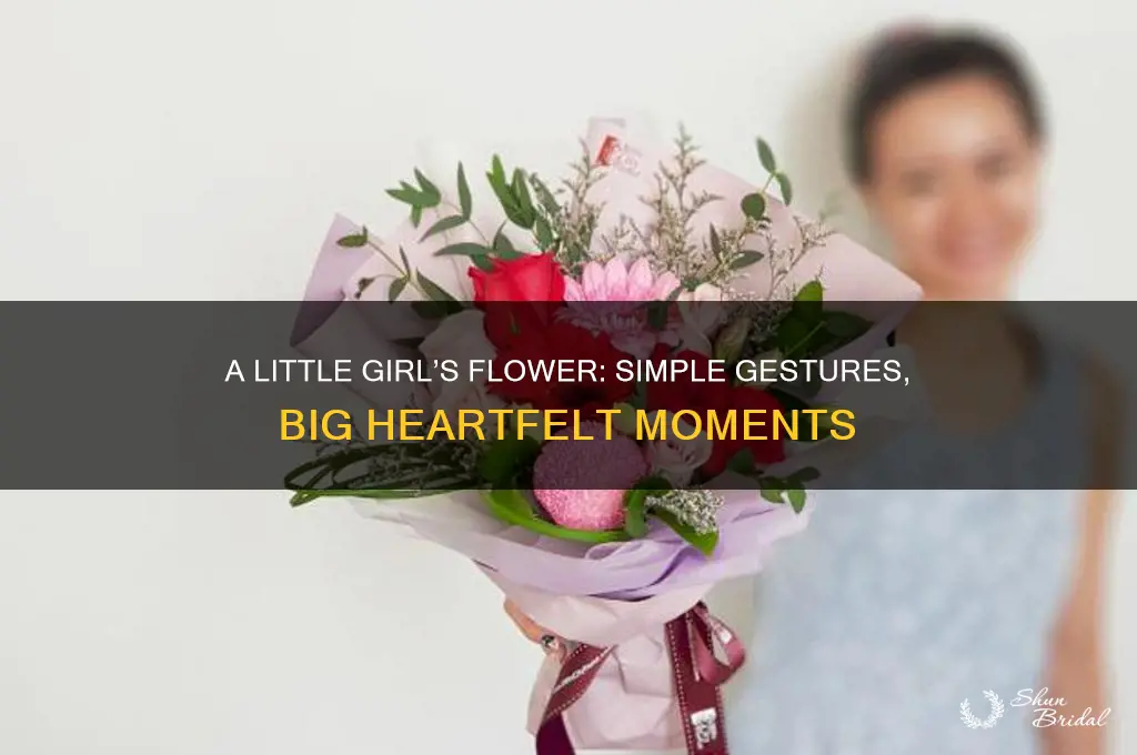 when a little girl gives you a flower