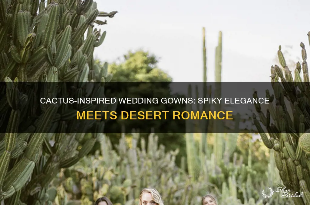 when a love for cacti meets wedding gowns