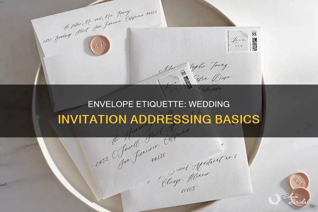 when addressing envelopes for wedding invitations