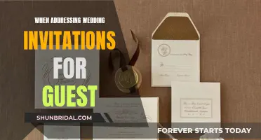 Etiquette for Addressing Wedding Invitations to Guests