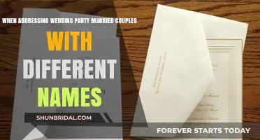 Etiquette Guide: Addressing Wedding Invitations for Married Couples with Different Last Names