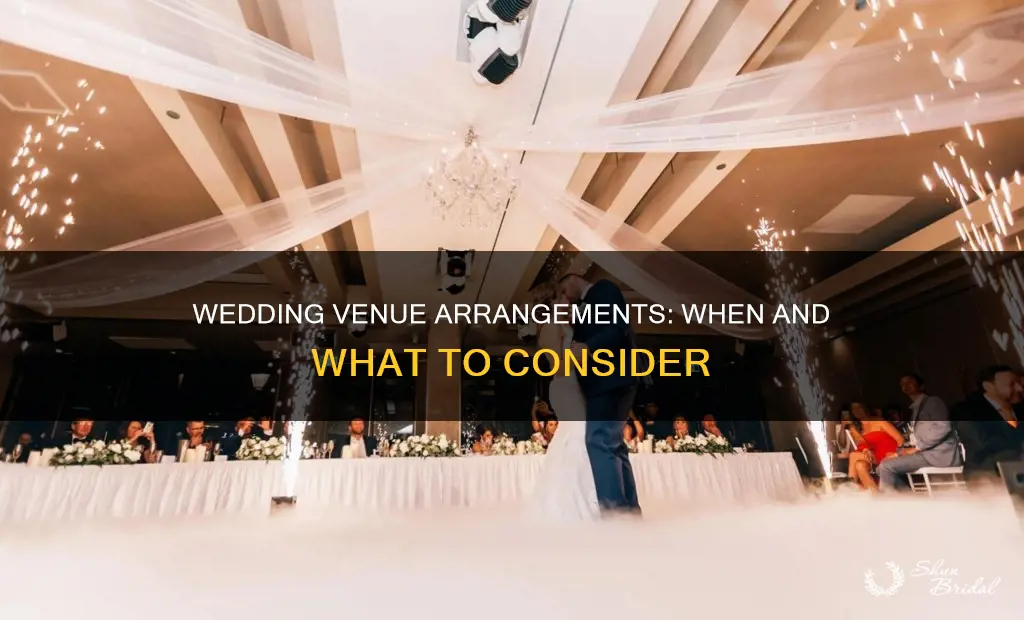 when are arrangements taken to the wedding venue