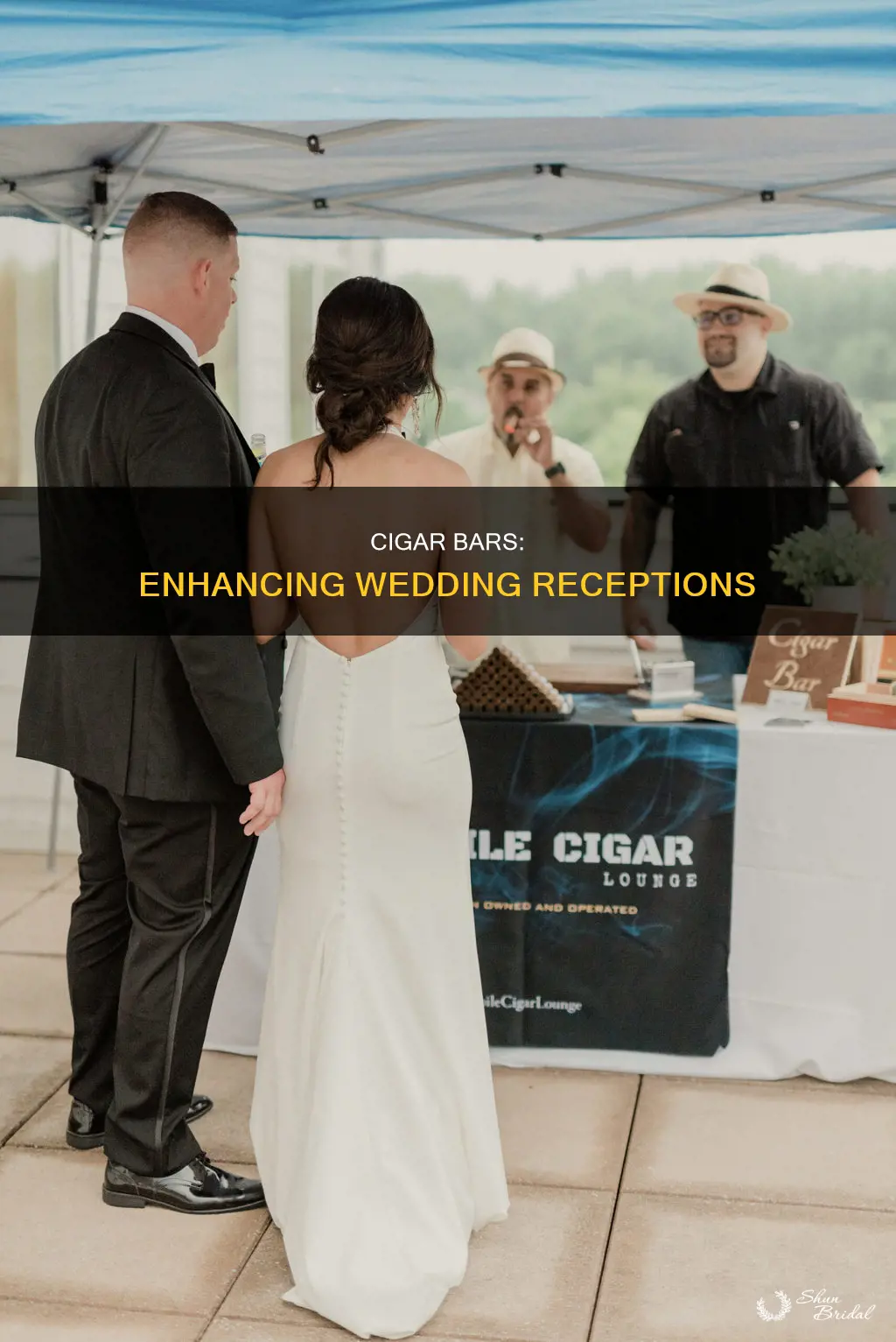 when are cigar bars typically open during wedding receptions