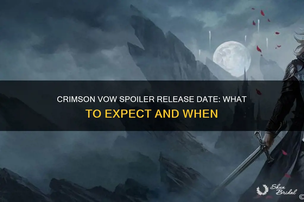 when are crimson vow spoilers