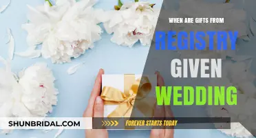 When to Give Registry Gifts for a Wedding: A Guide