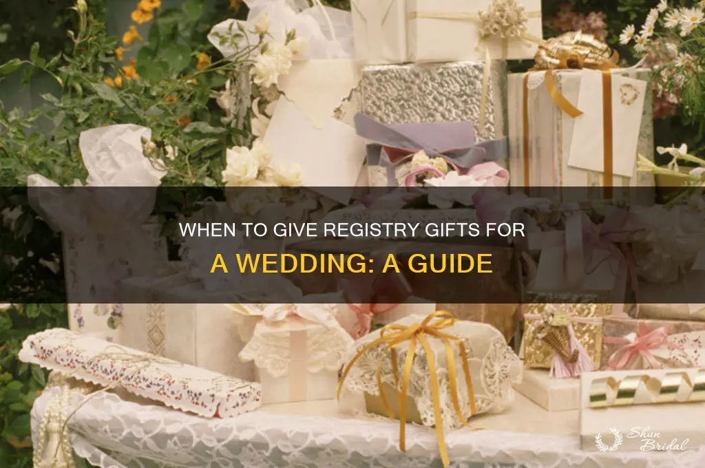 when are gifts from registry given wedding