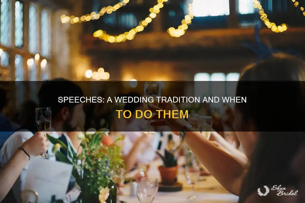 when are speeches done at a wedding