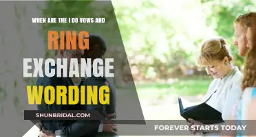 Perfect Timing: I Do Vows and Ring Exchange Wording Guide