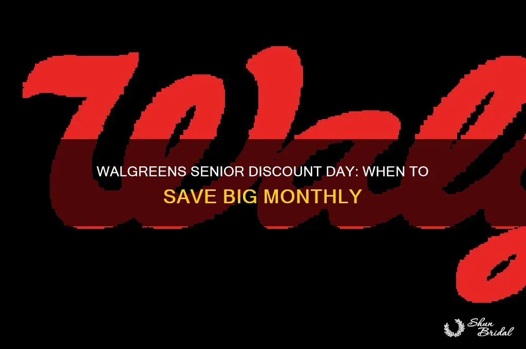 when are the wed walgreens senior discount day