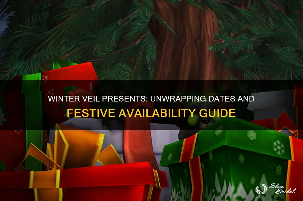 when are the winter veil presents available