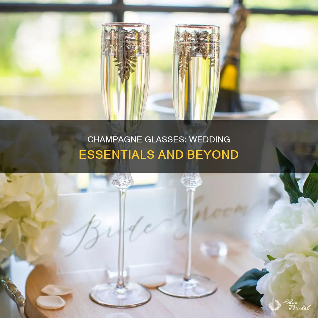 when are tou suppose to use champagbe glasses from wedding