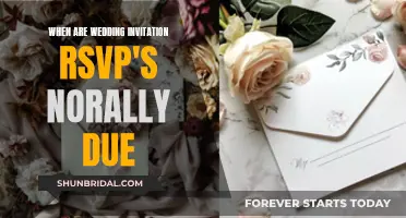 RSVP Due Dates for Wedding Invitations