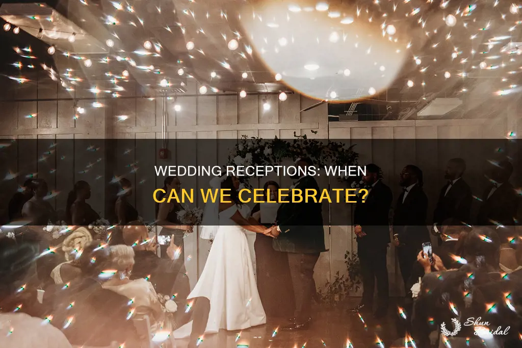 when are wedding receptions allowed