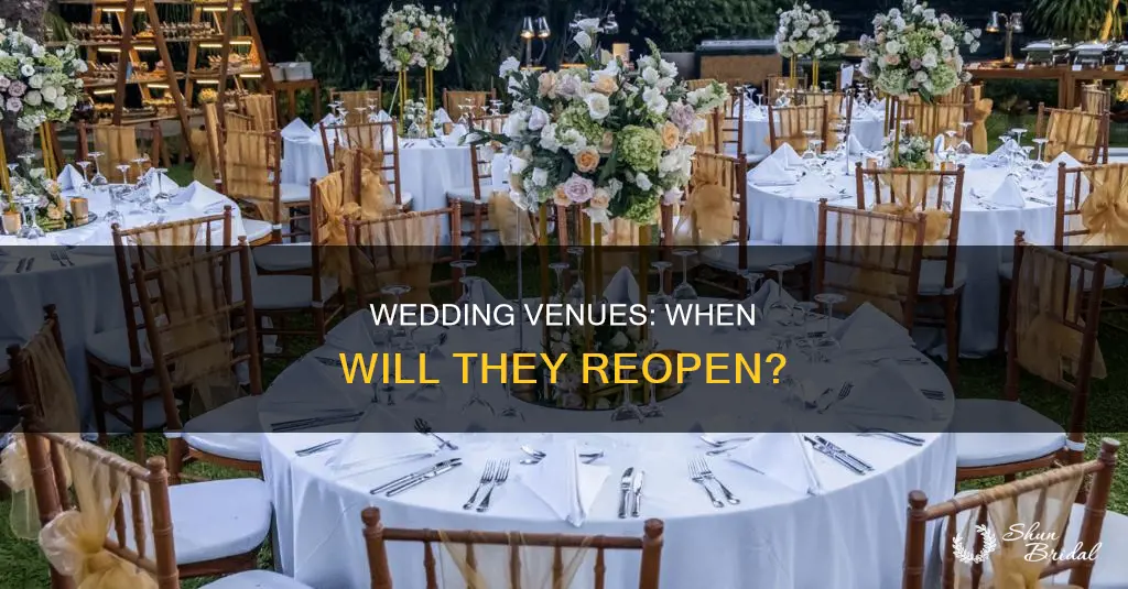 when are wedding venues opening back up