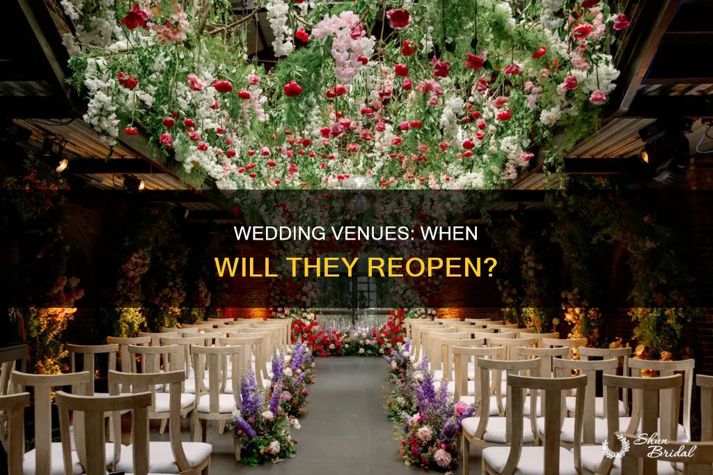 when are wedding venues opening