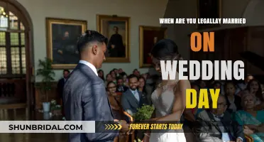 When Are You Legally Married on Your Wedding Day?