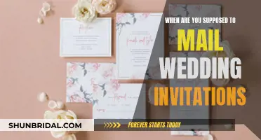 Mailing Wedding Invites: Timing Etiquette for the Big Day