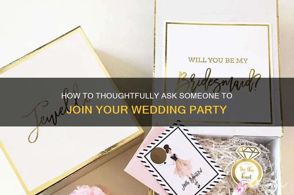 when asking someone to be in your wedding party