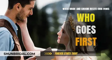 Who Speaks First? Bride or Groom in Personalized Vows