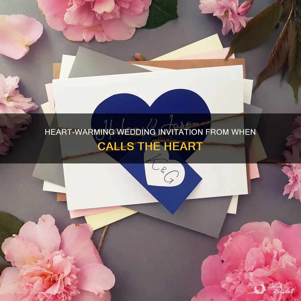 when calls the heart wedding invitation