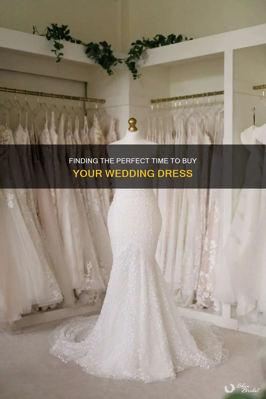 when can I buy my wedding dress