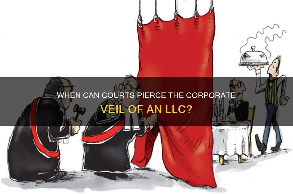 when can pierce corporate veil llc