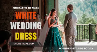 White Wedding Dresses: When to Avoid Wearing Them